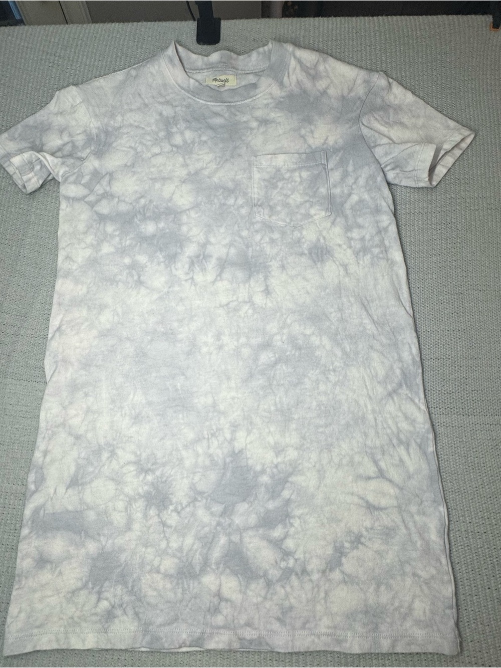 Women’s Madewell Light Gray Tie-Dye Minidress